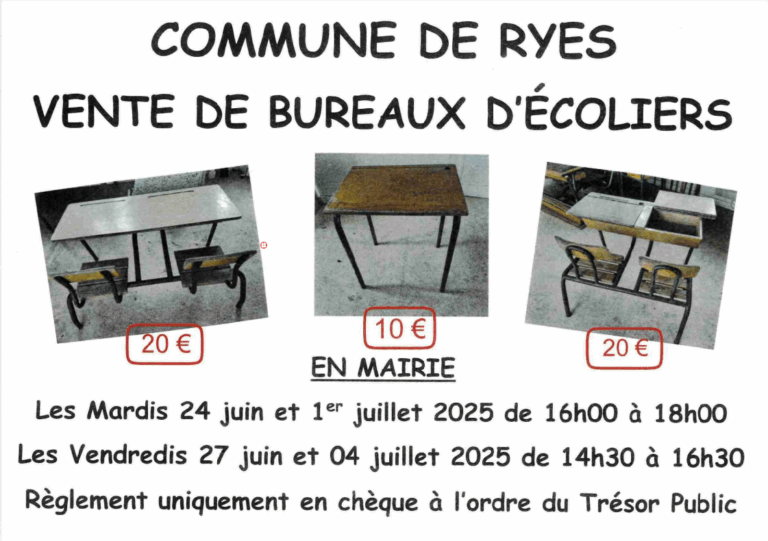 Lire la suite à propos de l’article VENTE BUREAUX D&rsquo;ECOLIERS