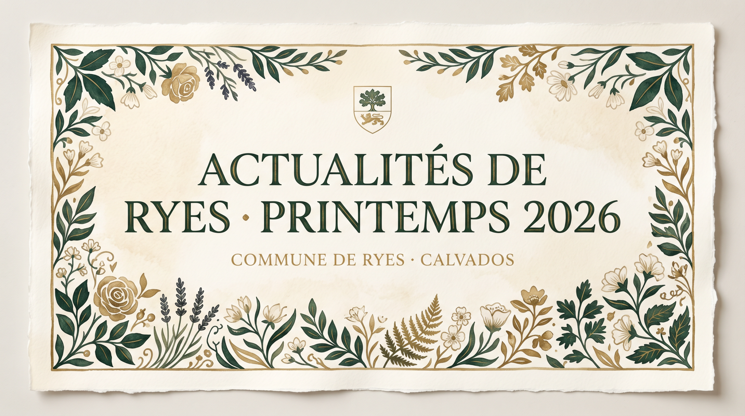 You are currently viewing Actualités de Ryes – Printemps 2026
