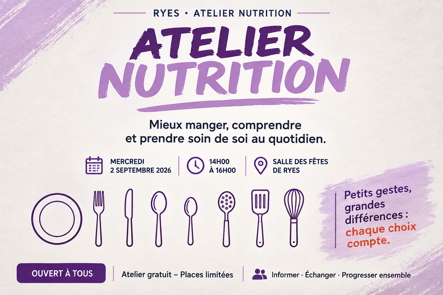 You are currently viewing Atelier Conseils en nutrition
