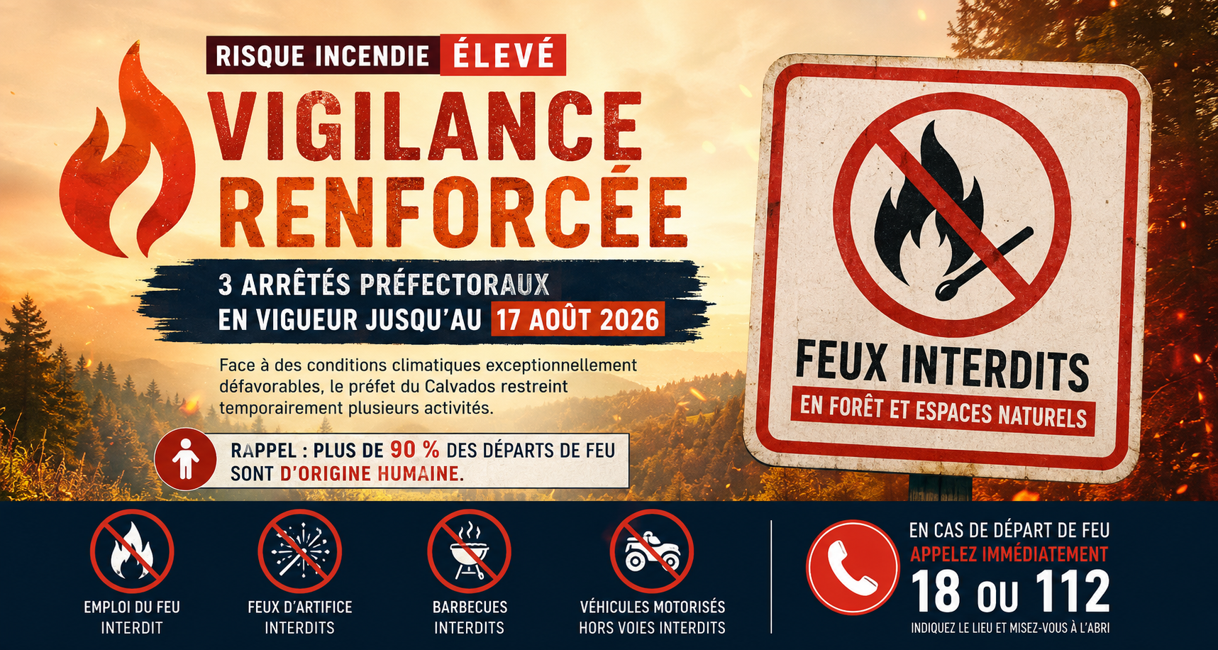 You are currently viewing Risque incendie élevé